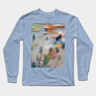 Floral lavender flowers with pastel blending colors Long Sleeve T-Shirt